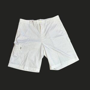 Greg Norman Tasso Elba Five Iron Golf Shorts White Size 36